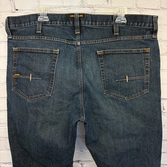 Ariat Rebar M5 Straight Leg Jeans Raw Hem Med/Dark Blue Sz 40x32 - Picture 11 of 16
